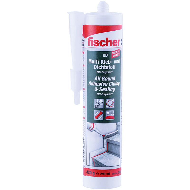 Fischer 59389 Baudichtstoff 290 ml Weiß