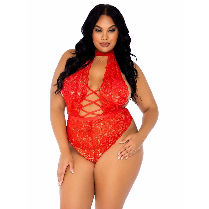 Leg Avenue 89245X_00308 Wäsche-Set/Bodysuit Rot