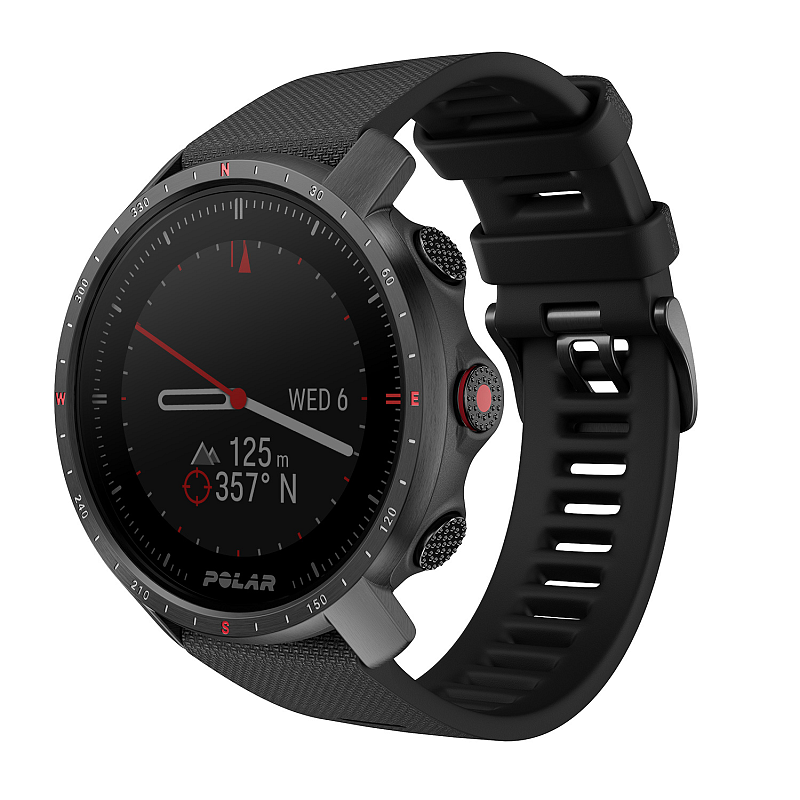 Polar Grit X Pro 3,05 cm (1.2") MIP 47 mm Digital 240 x 240 Pixel Touchscreen Schwarz GPS