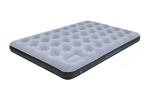 High Peak 40025 Luftmatratze Doppelmatratze Schwarz, Blau, Grau