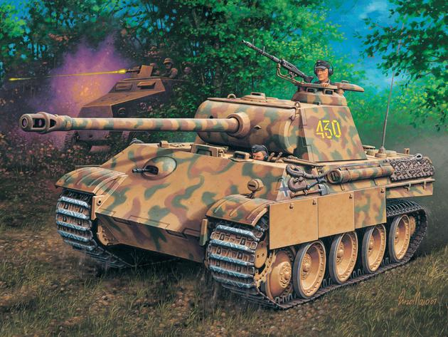 Revell PzKpfw V PANTHER Ausf.G Tank model Montagesatz 1:72
