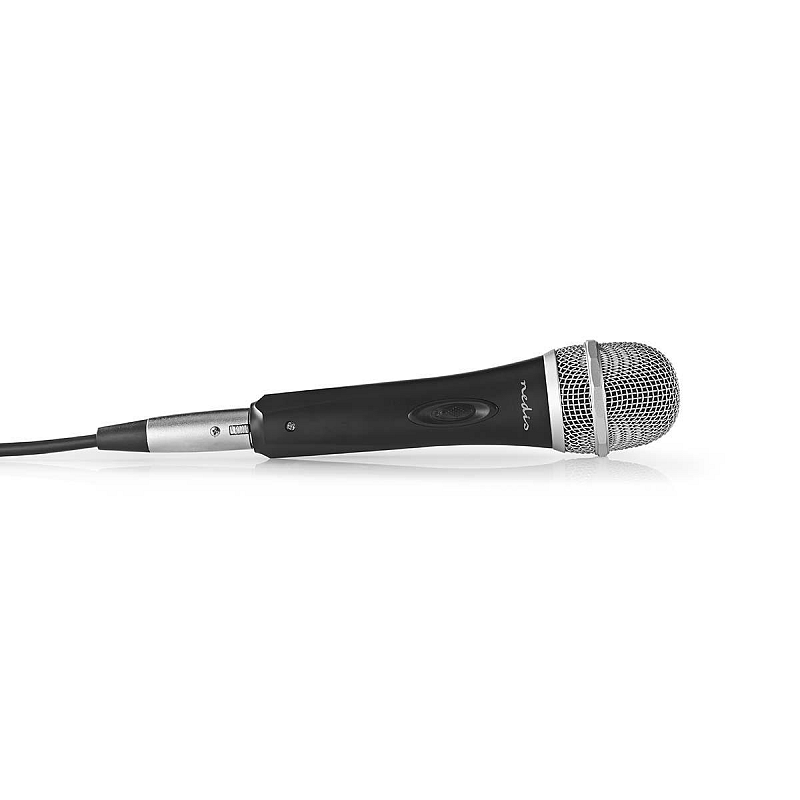 Nedis MPWD50CBK Mikrofon Schwarz, Grau Instrumenten-Mikrofon