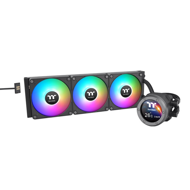 Thermaltake CL-W415-PL12SW-A Computerkühlsystem Prozessor Flüssigkeitskühlung 12 cm Schwarz