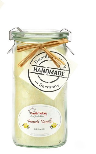 Candle Factory Mini Jumbo Wachskerze Rund Vanille Natürlich/Natur 1 Stück(e)