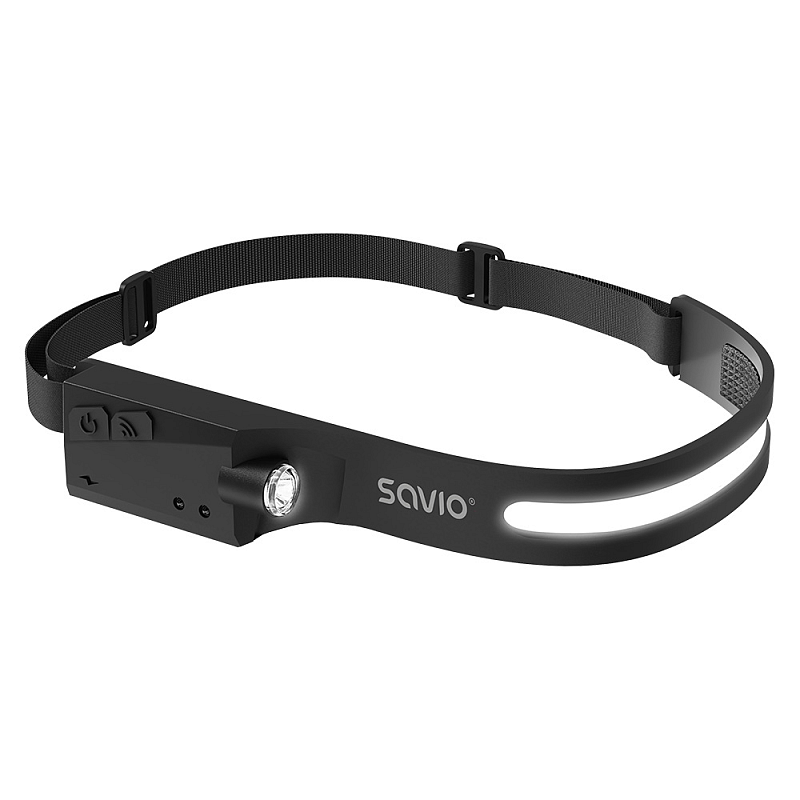Savio FL-02 Taschenlampe Schwarz Stirnband-Taschenlampe LED