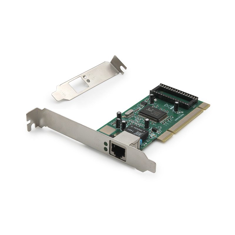Digitus Single Port Gigabit Ethernet Netzwerkkarte, RJ45, PCI, Realtek Chipsatz