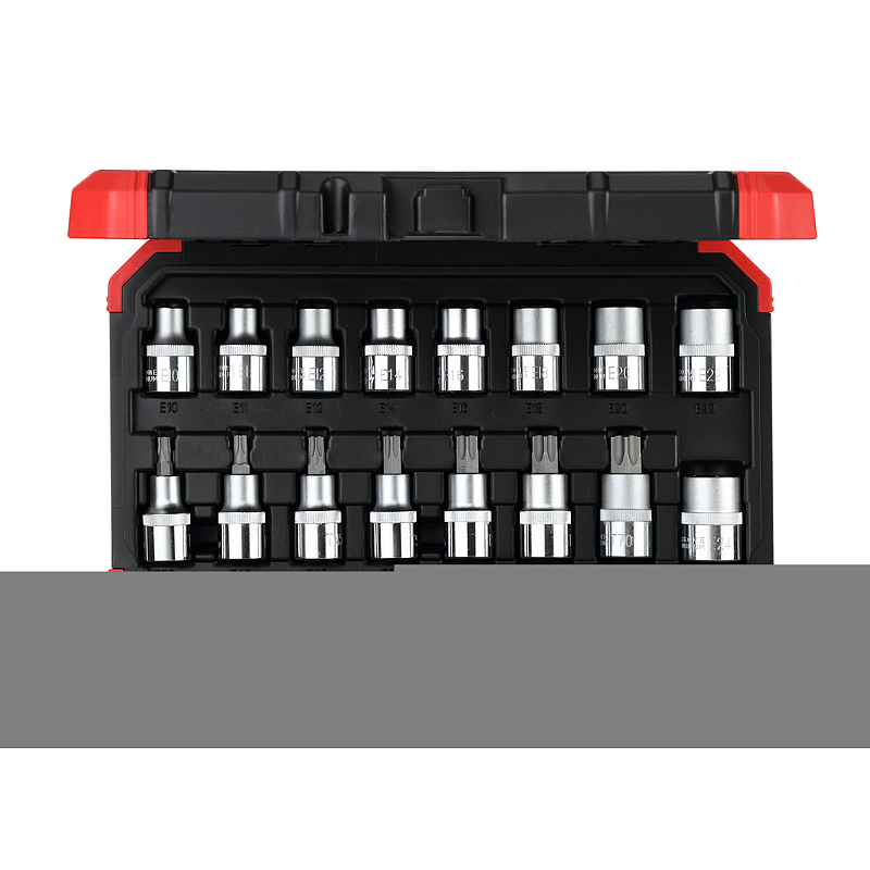 Gedore Steckschlüssel-Satz 1/2' 16-teilig TX E10-24 T30-70