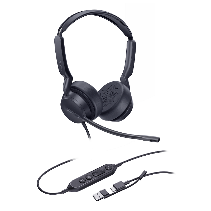 Yealink Dual-Teams-Headset mit USB-C/A-Anschluss