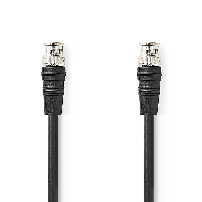 Nedis CVGL01000BK10 Koaxialkabel BNC 1 m Schwarz