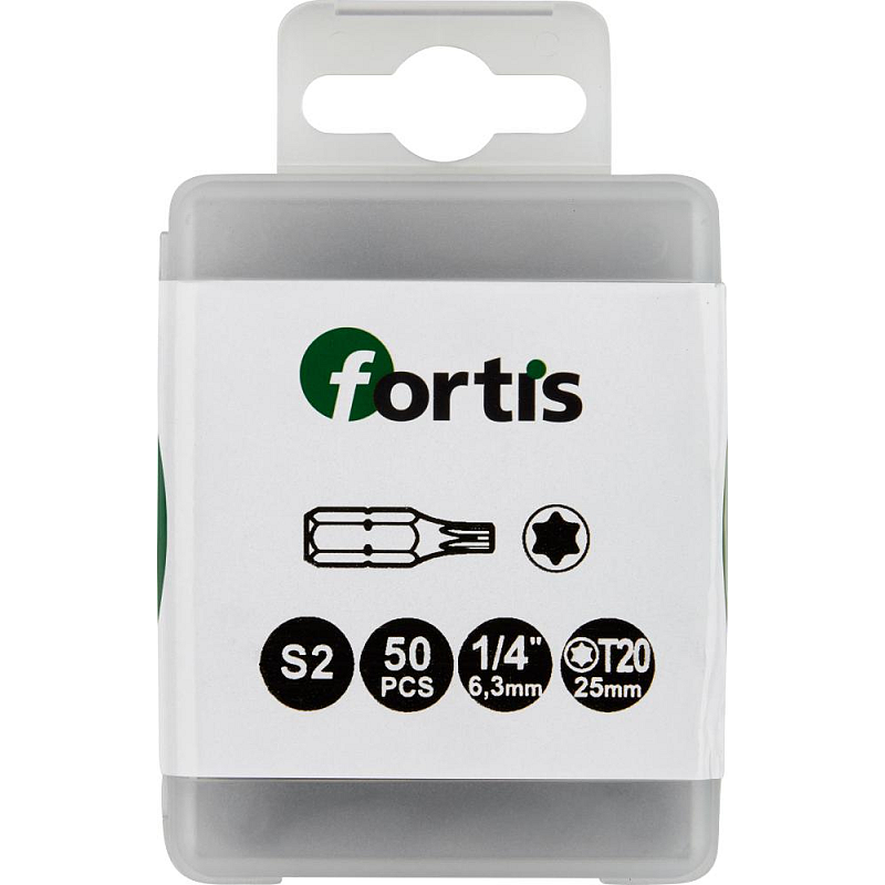 Fortis 4317784729086 Schraubenziehereinsatz 50 Stück(e)
