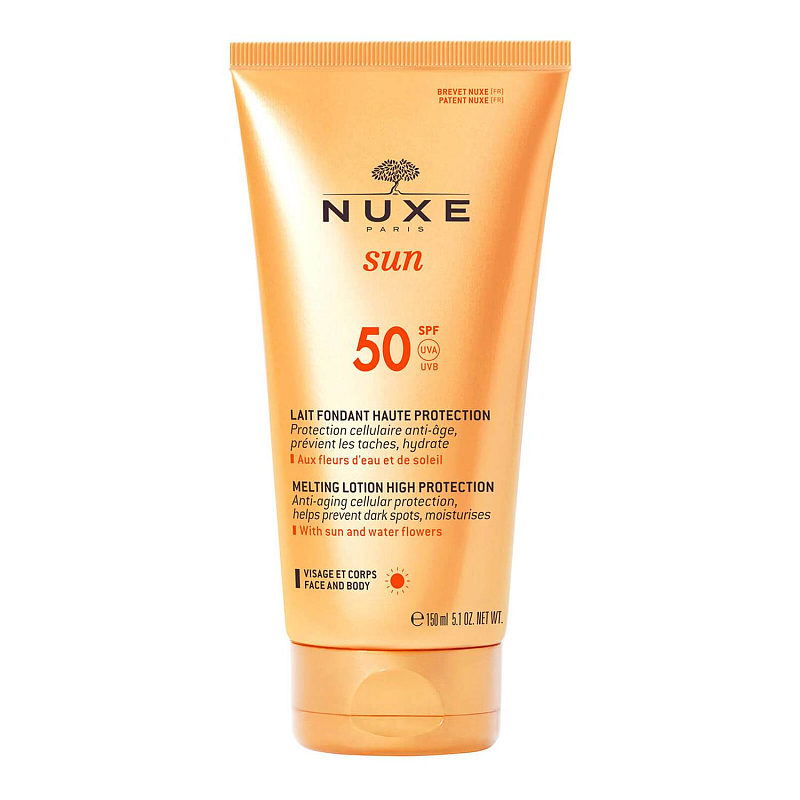 NUXE Sun Melting Face Cream SPF 50 Sonnenschutzcreme Gesicht Erwachsene