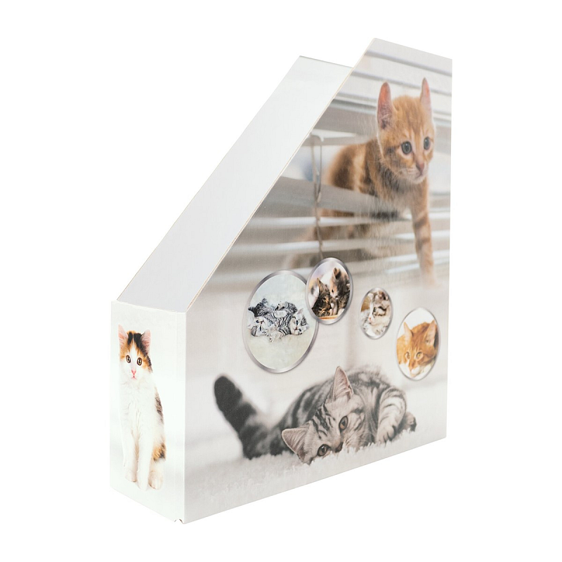 HERMA Stehsammler Katzen A4 Gelb Zeitschriftenständer