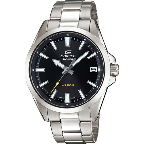 Casio EFV-100D-1AVUEF Uhr Armbanduhr Unisex Quarz Schwarz, Silber