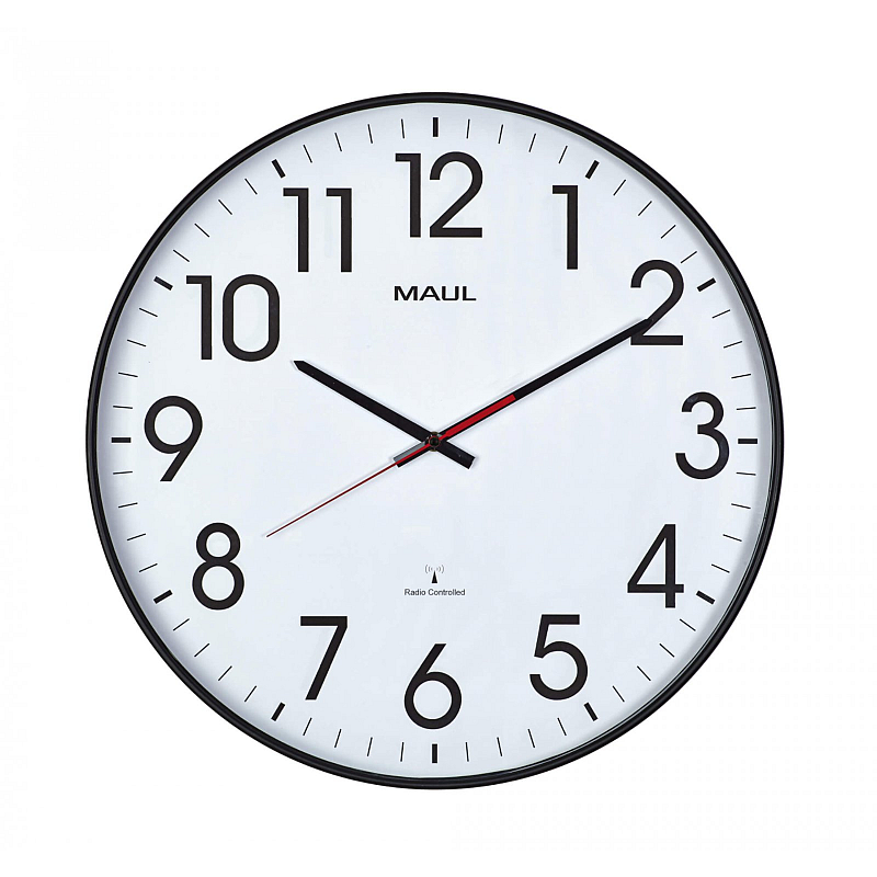 MAUL 9054890 Wand- /Tischuhr Digitale Uhr Rund Schwarz, Weiß