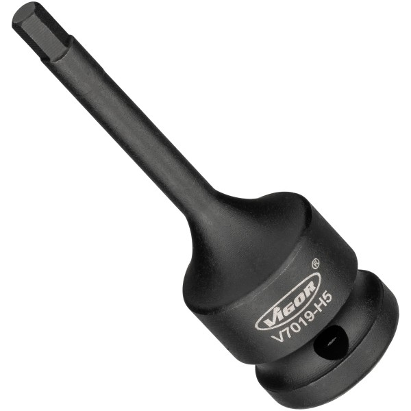 Vigor V7019-H5 Steckschlüsseleinsatz Steckschlüsselbuchse Schwarz