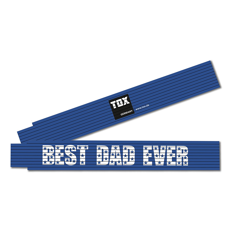 TOX Dübel Meterstab 2 m "Best Dad Ever"