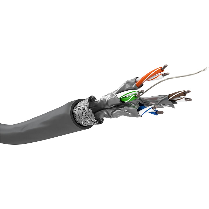Goobay 93955 Netzwerkkabel Grau 100 m Cat6 SF/UTP (S-FTP)