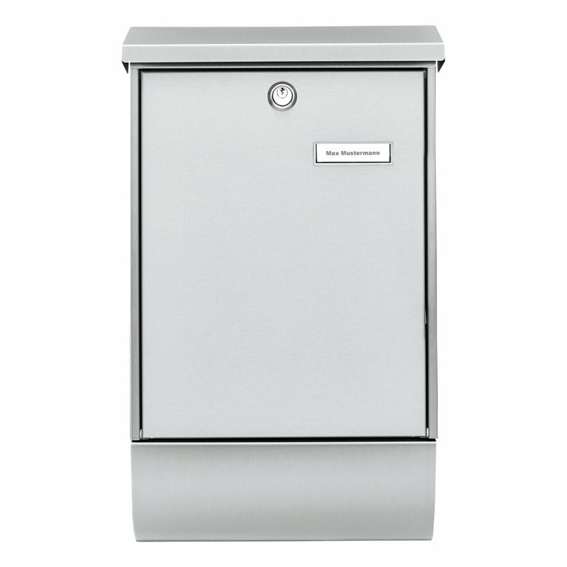 BURG-WÄCHTER Oslo-Set 37670 NI Briefkasten Edelstahl Wandmontierter Briefkasten