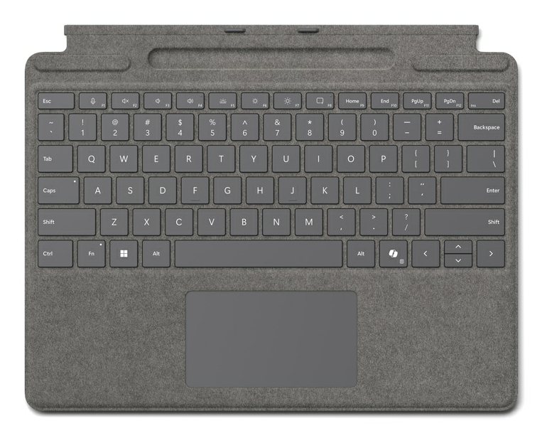 Microsoft Surface Pro Keyboard with pen storage for Business QWERTZ Deutsch Microsoft Cover port Platin