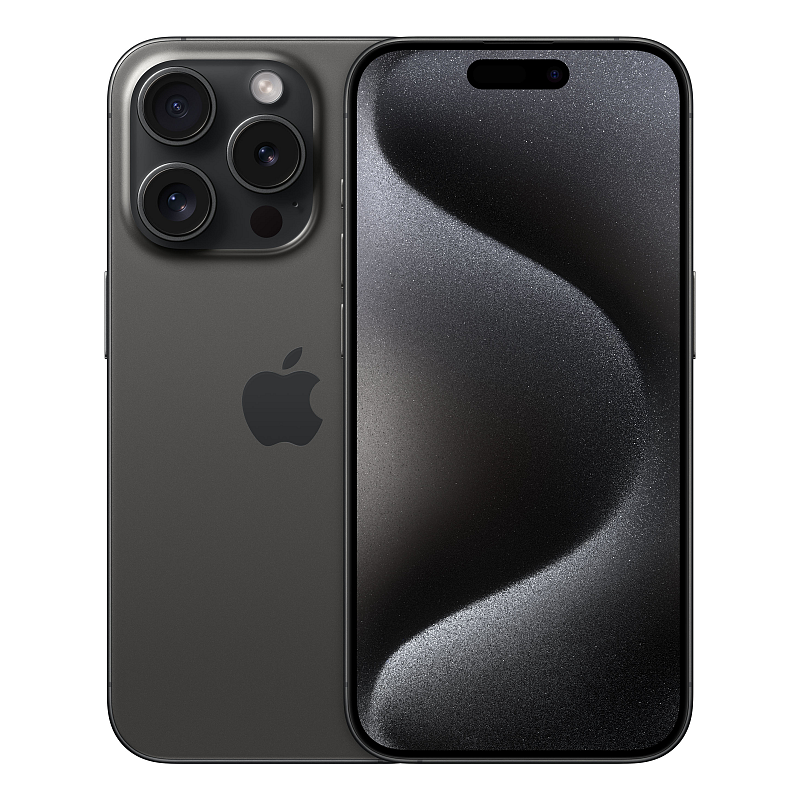 Apple iPhone 15 Pro 15,5 cm (6.1") Dual-SIM iOS 17 5G USB Typ-C 128 GB Titan, Schwarz