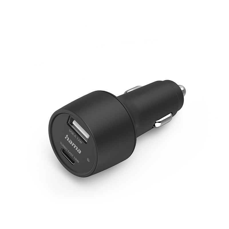 Hama 00210572 Ladegerät für Mobilgeräte Smartphone, Tablets Schwarz, Grün, Violett, Weiß Zigarettenanzünder Schnellladung Auto