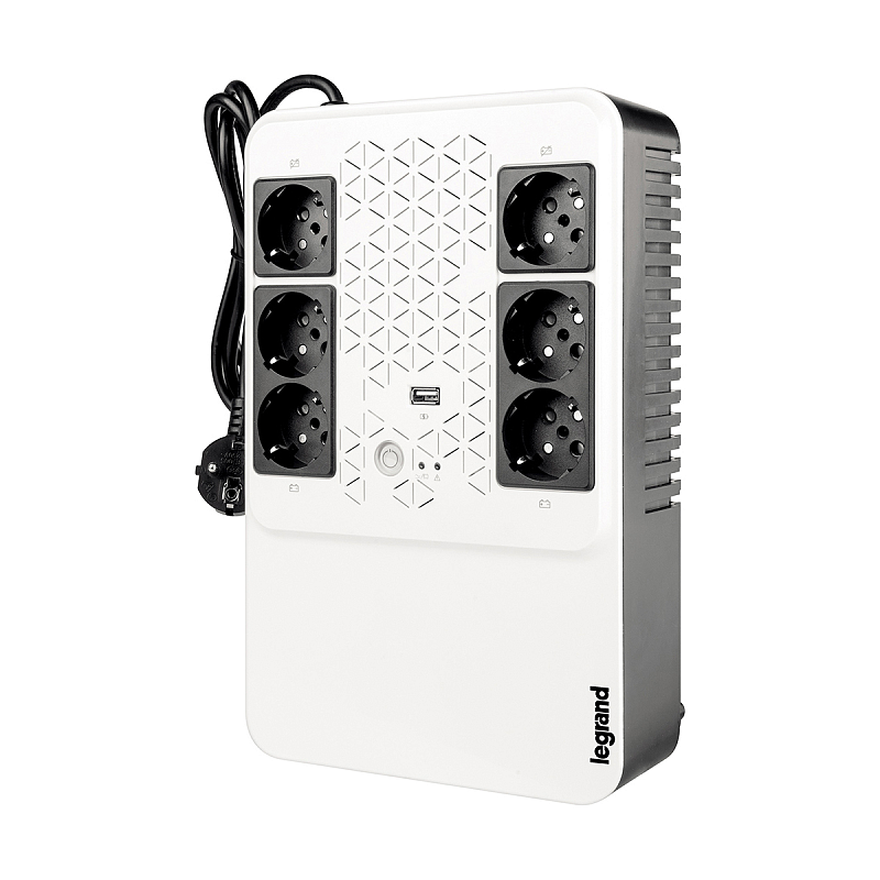 Legrand Keor ASI MULTIPLUG 600 FR Unterbrechungsfreie Stromversorgung (USV) Line-Interaktiv 0,6 kVA 360 W 6 AC-Ausgänge