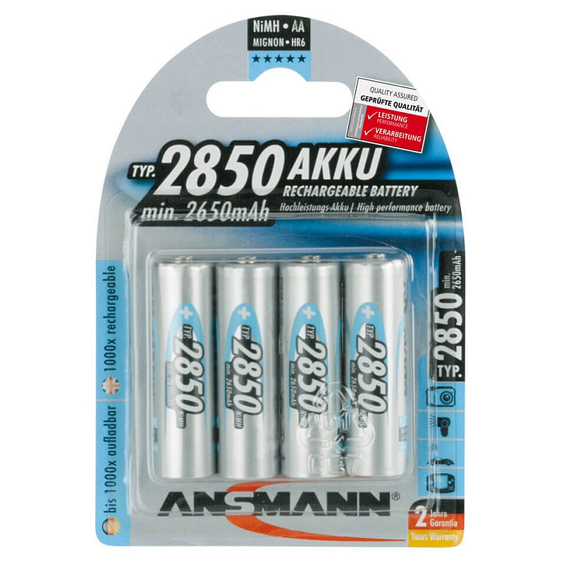 Ansmann 5035212 Haushaltsbatterie Wiederaufladbarer Akku Nickel-Metallhydrid (NiMH)