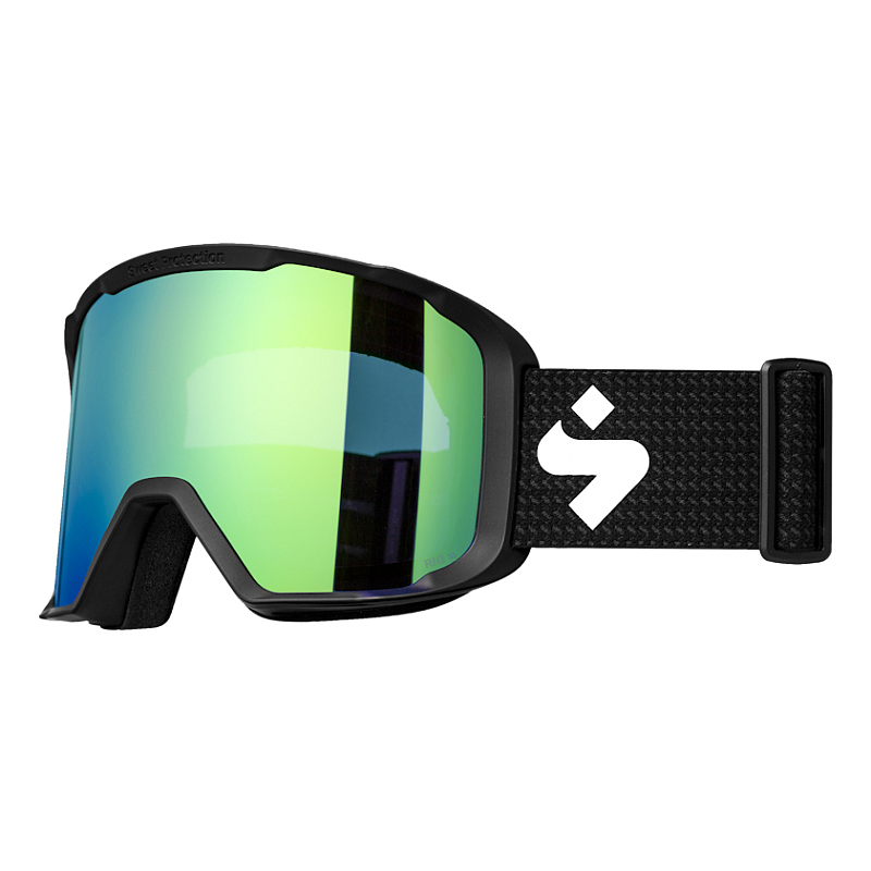 Sweet Protection Durden RIG Wintersportbrille Schwarz Unisex Grün Zylindrische (flache) Linse