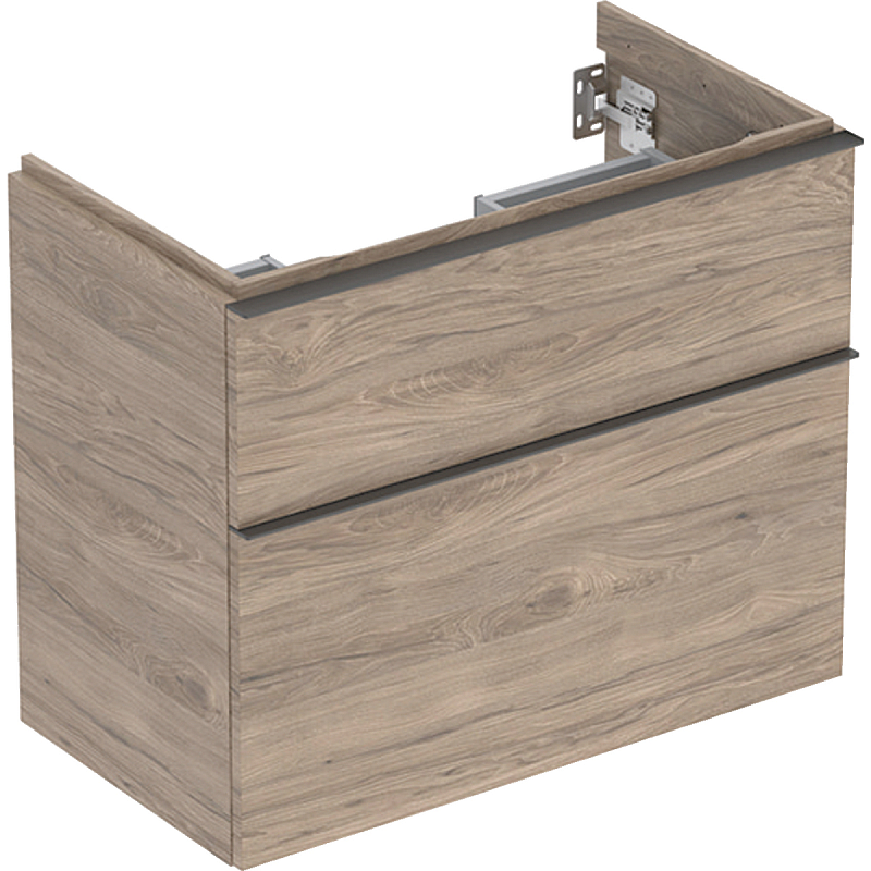 Geberit 502.308.JR.1 Schrankteil Walnuss, Grau, Holz