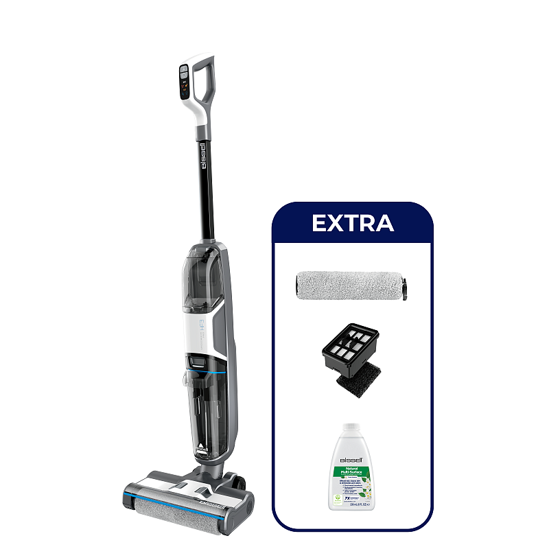 Bissell CrossWave HF3 Cordless Pro Standstaubsauger Akku Trocken&Nass Beutellos 0 l 200 W Schwarz, Silber