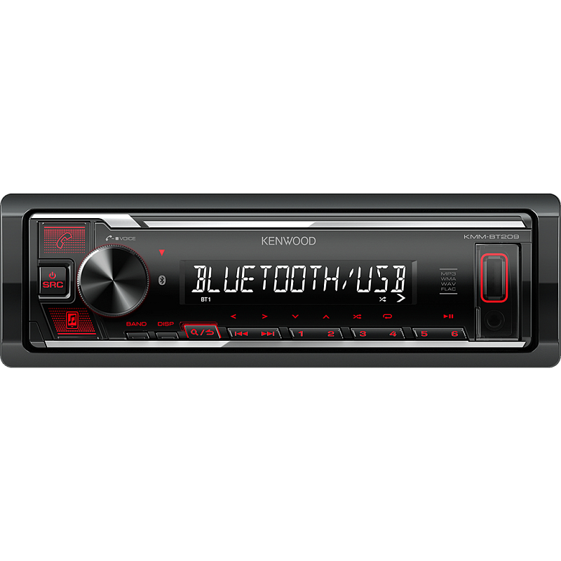 Kenwood KMM-BT209 Auto Media-Receiver Schwarz 200 W Bluetooth