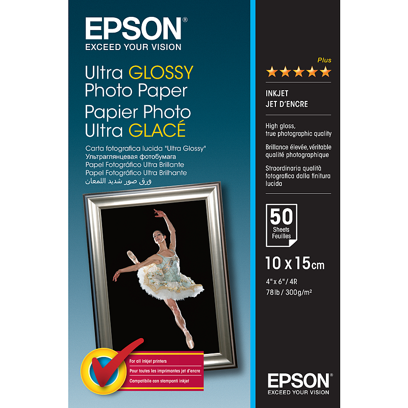 Epson Ultra Glossy Photo Paper - 10x15cm - 50 Blätter