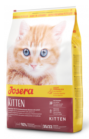 Josera Kitten Katzen-Trockenfutter 2 kg Geflügel, Reis, Lachs