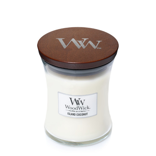 WoodWick Island Coconut Wachskerze andere Kokosnuss Weiß 1 Stück(e)