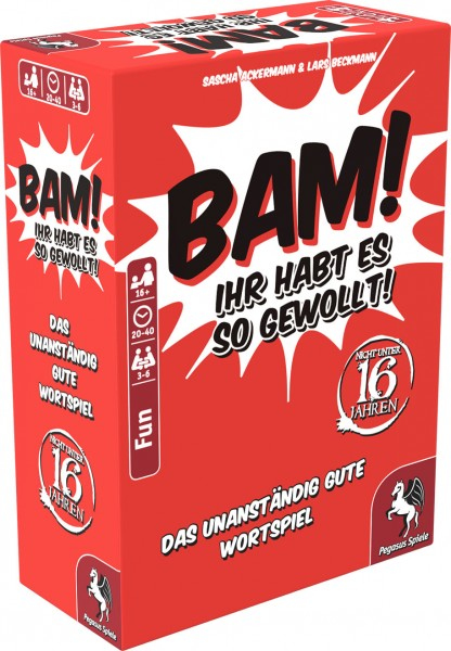 Pegasus BAM! - Ihr habt es so gewollt! BAM! - Ihr habt es so gewollt! Kartenspiel Party