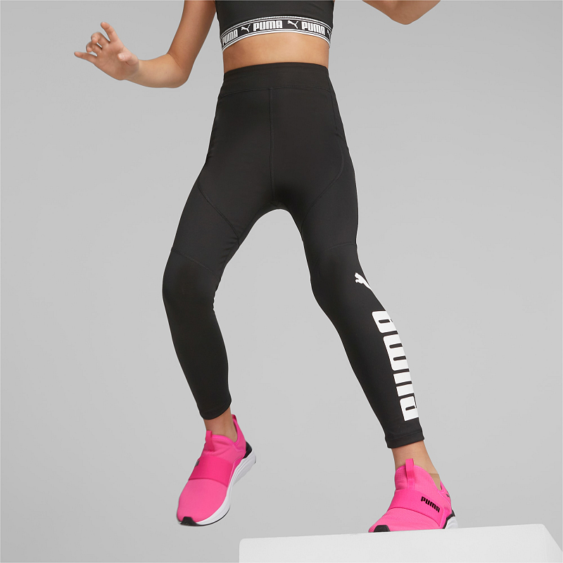 PUMA 673465_01_164 Sporthose Schwarz, Weiß
