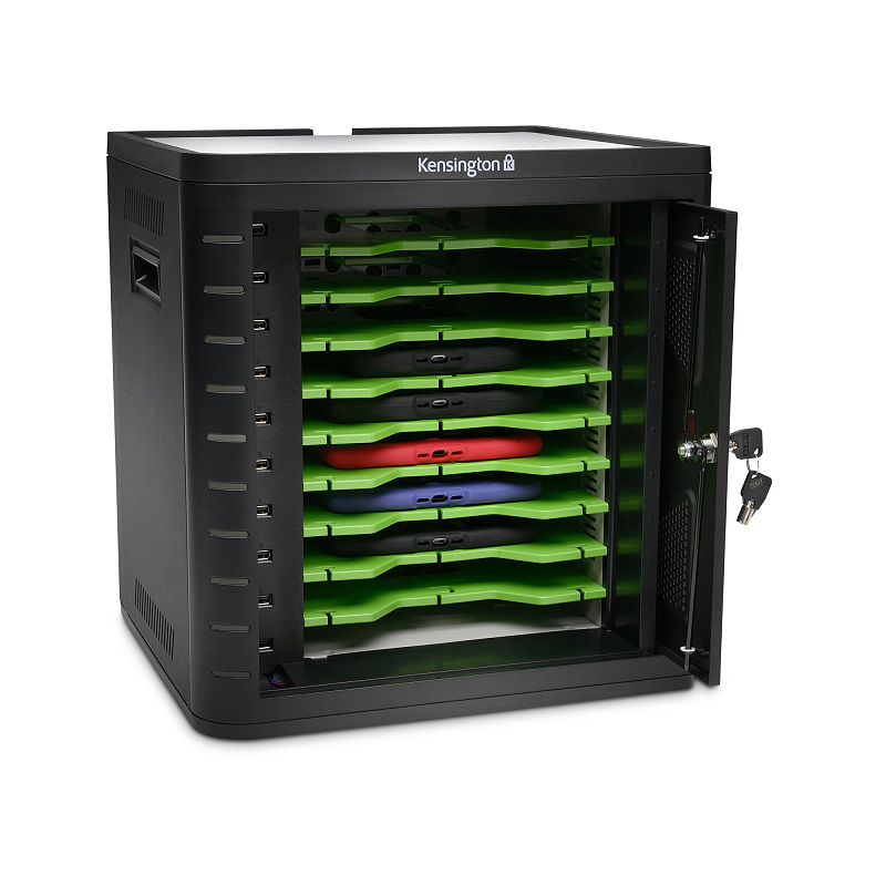 Kensington Lade- und Synchronisierungs-Kabinett für Tablets – universal – schwarz