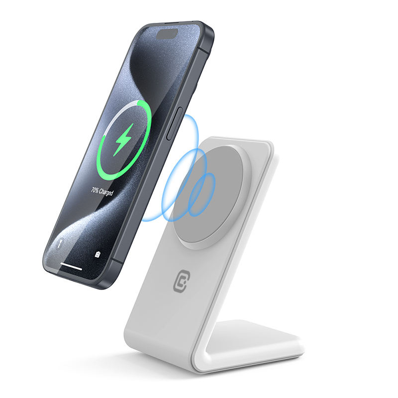 Crong Wireless charger Smartphone Weiß USB Kabelloses Aufladen Drinnen