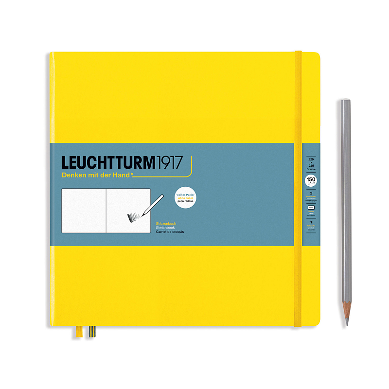 Leuchtturm SBQ112PLEM Notizbuch A5 112 Blätter Gelb