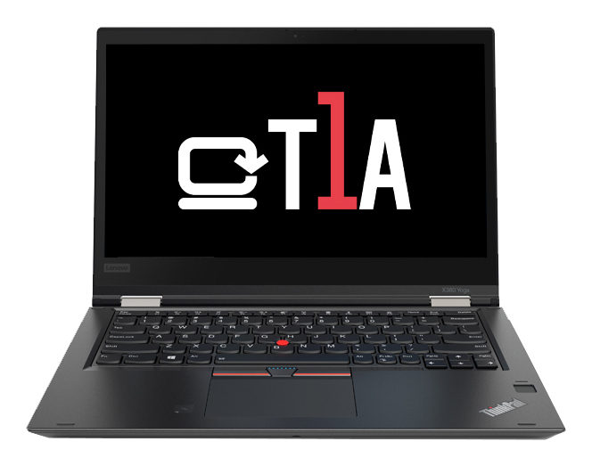 T1A Lenovo Thinkpad X380 Yoga Refurbished Intel® Core™ i5 i5-8350U Hybrid (2-in-1) 33,8 cm (13.3") Touchscreen Full HD 8 GB DDR4-SDRAM 256 GB SSD Wi-Fi 5 (802.11ac) Windows 10 Pro Deutsch Schwarz