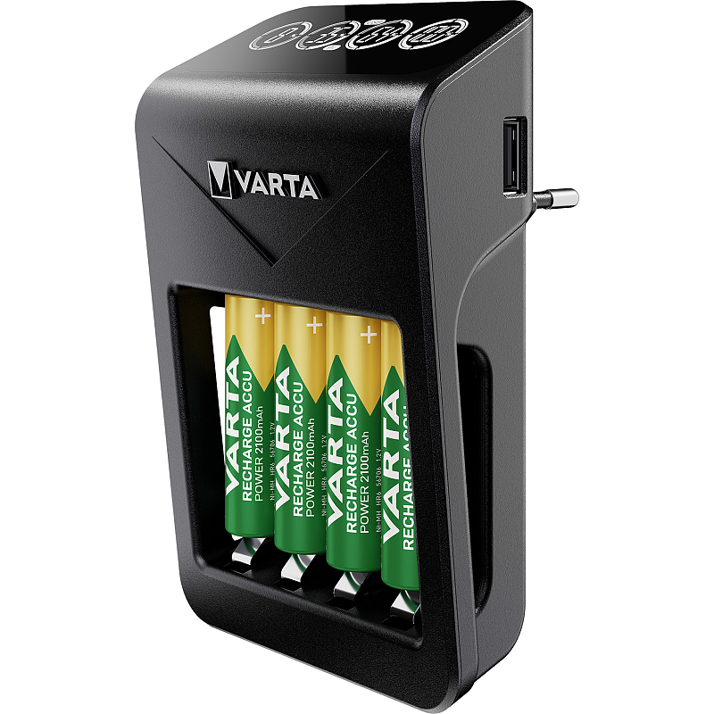 Varta 57687 Akkuladegerät Haushaltsbatterie AC