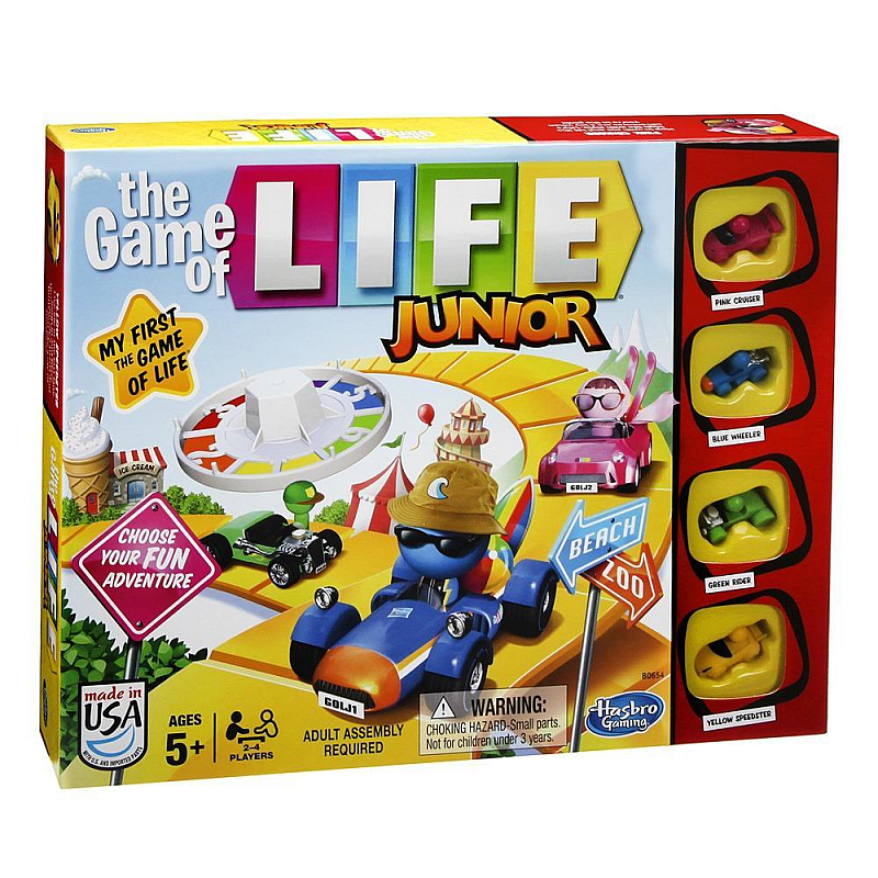 Hasbro The Game of Life Junior Game Brettspiel Wirtschaftliche Simulation