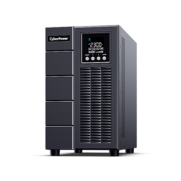 CyberPower OLS3000EA-DE Doppelwandler Online USV 3000VA/2700W Tower, ECO Mode, LCD, USB, Expansion Port für opt. Netzwerkkarten, Anschluss f. opt. Batterieerweiterung