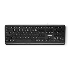Nedis KBMU200BKDE Tastatur Büro USB QWERTZ Deutsch Schwarz