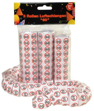 Trendcompany VS-205-60 Dekorativer Aufkleber Schwarz, Rot, Weiß 3 Stück(e)