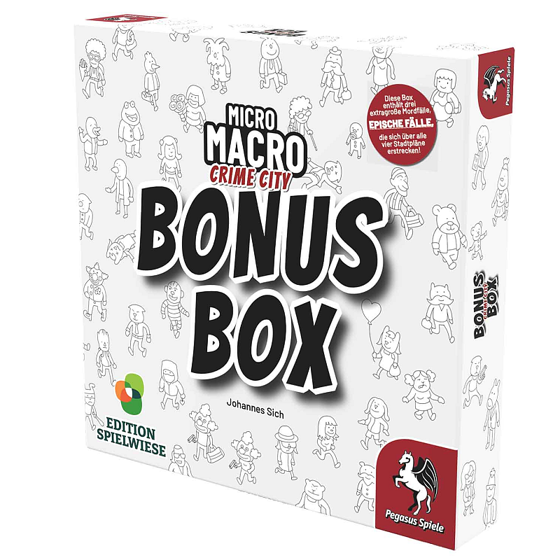 Pegasus MicroMacro: Crime City - Bonus Box Brettspiel Familie