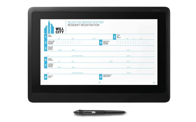 Wacom Interactive Pen Display 15.6" (EU) 39,6 cm (15.6") Schwarz LCD