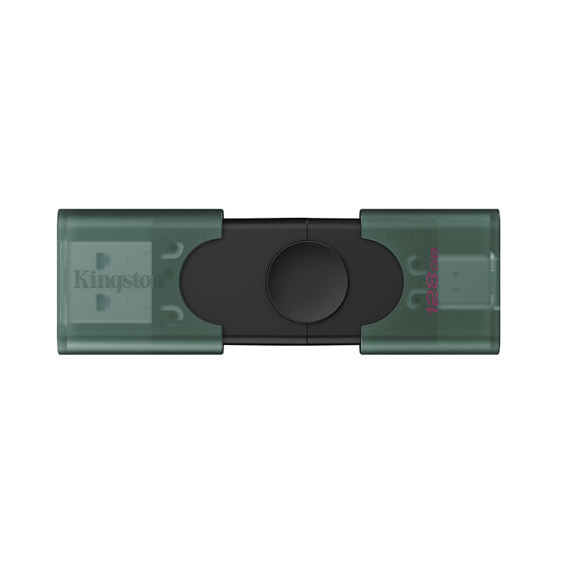 Kingston Technology DataTraveler DuoG2 USB-Stick 128 GB USB Type-A / USB Type-C 3.2 Gen 1 (3.1 Gen 1) Schwarz, Grün