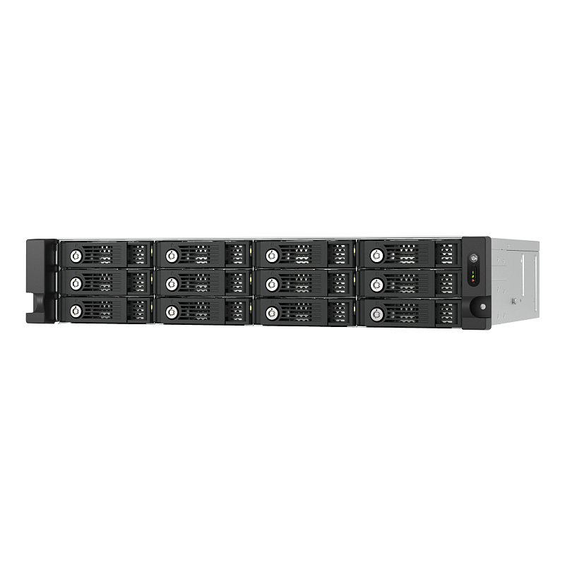 QNAP TL-R1200PES-RP Speicherlaufwerksgehäuse HDD / SSD-Gehäuse Schwarz, Grau 2.5/3.5"
