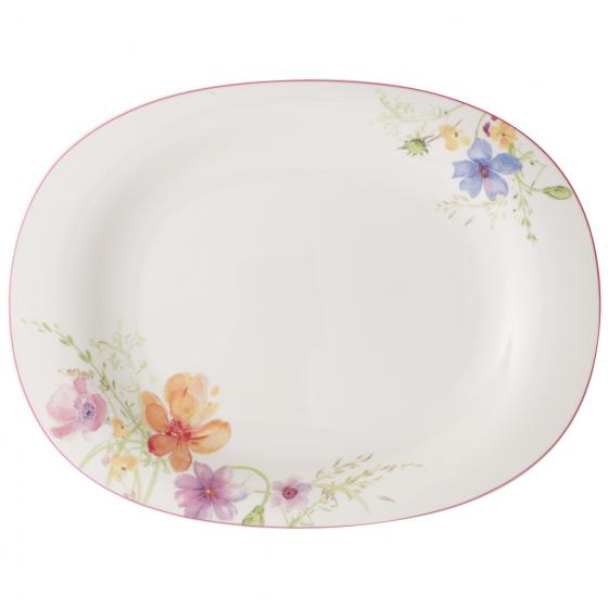 Villeroy & Boch Mariefleur Basic Porzellan Mehrfarbig Oval Servierschale